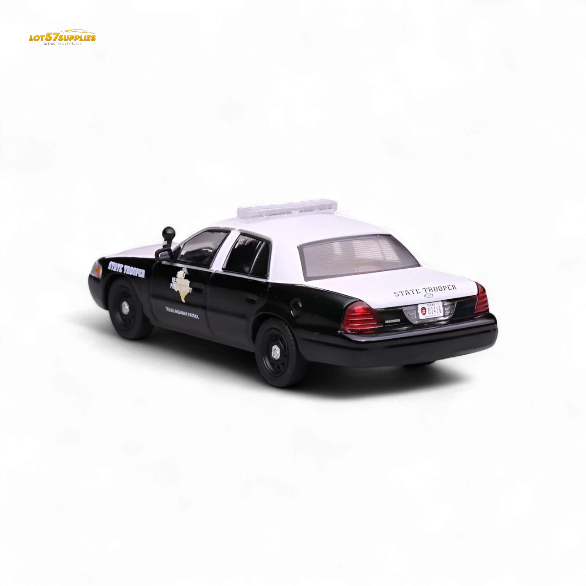 596 Ford Crown Victoria Texas DPS Highway Patrol 1:64 - Image 3