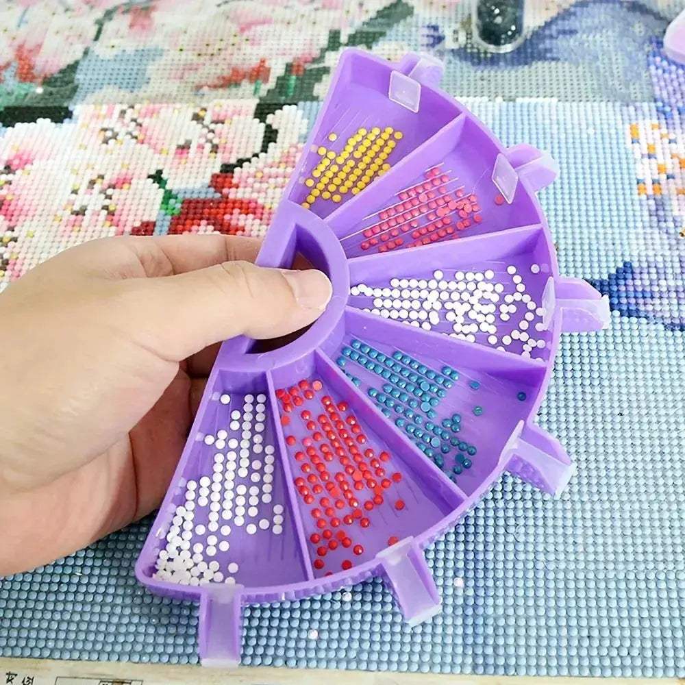 Six Grid Diamond Painting Tray Kit Large Capacity With Tools - Image 3