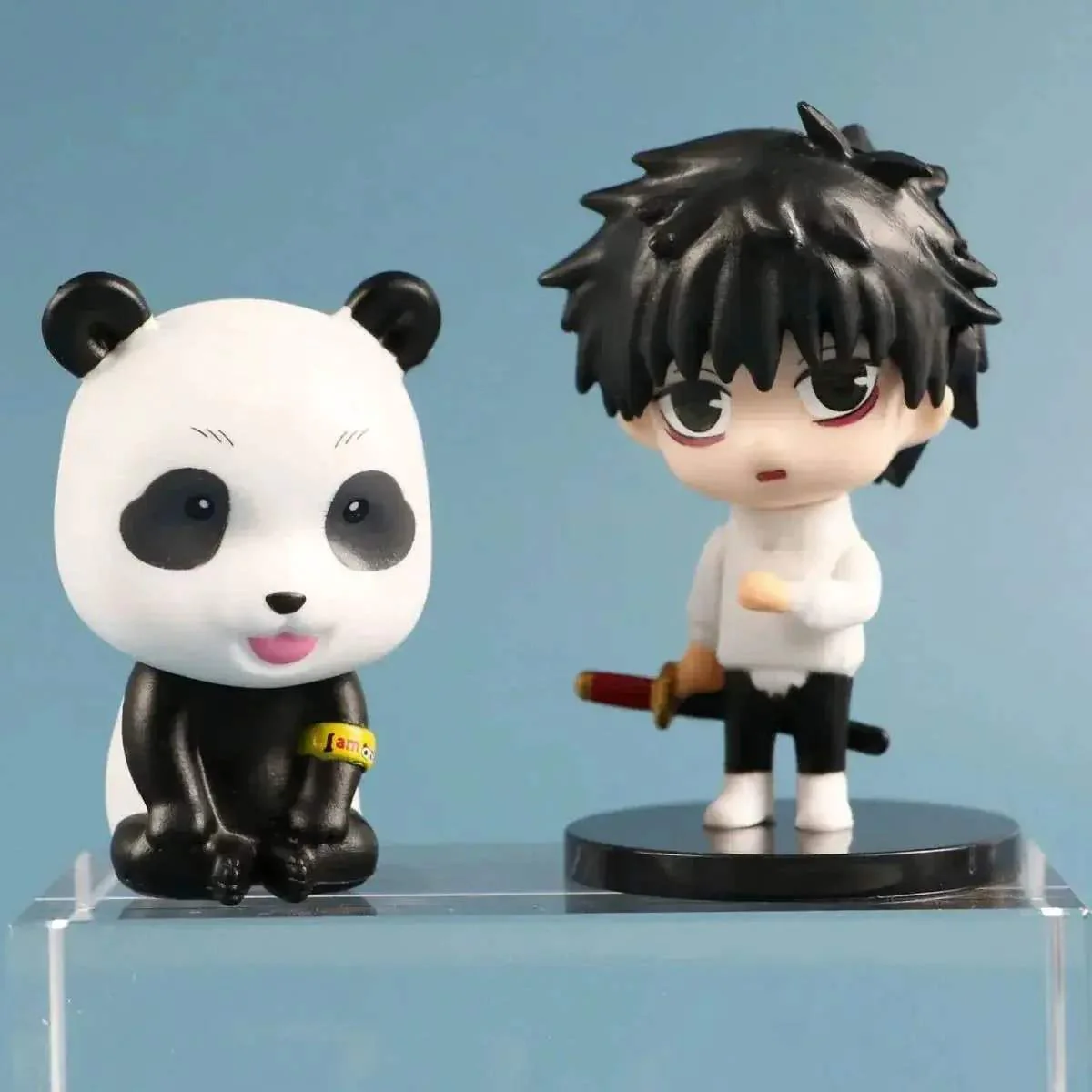 6 Pcs Set Jujutsu Kaisen Gojo Satoru Geto Suguru Zenin Maki Inumaki Toge Panda Yuta Okkotsu Figures, Kawaii Chibi Mini Anime Figurines PVC JJK Model Statue Toys 6-8 cm - Image 4