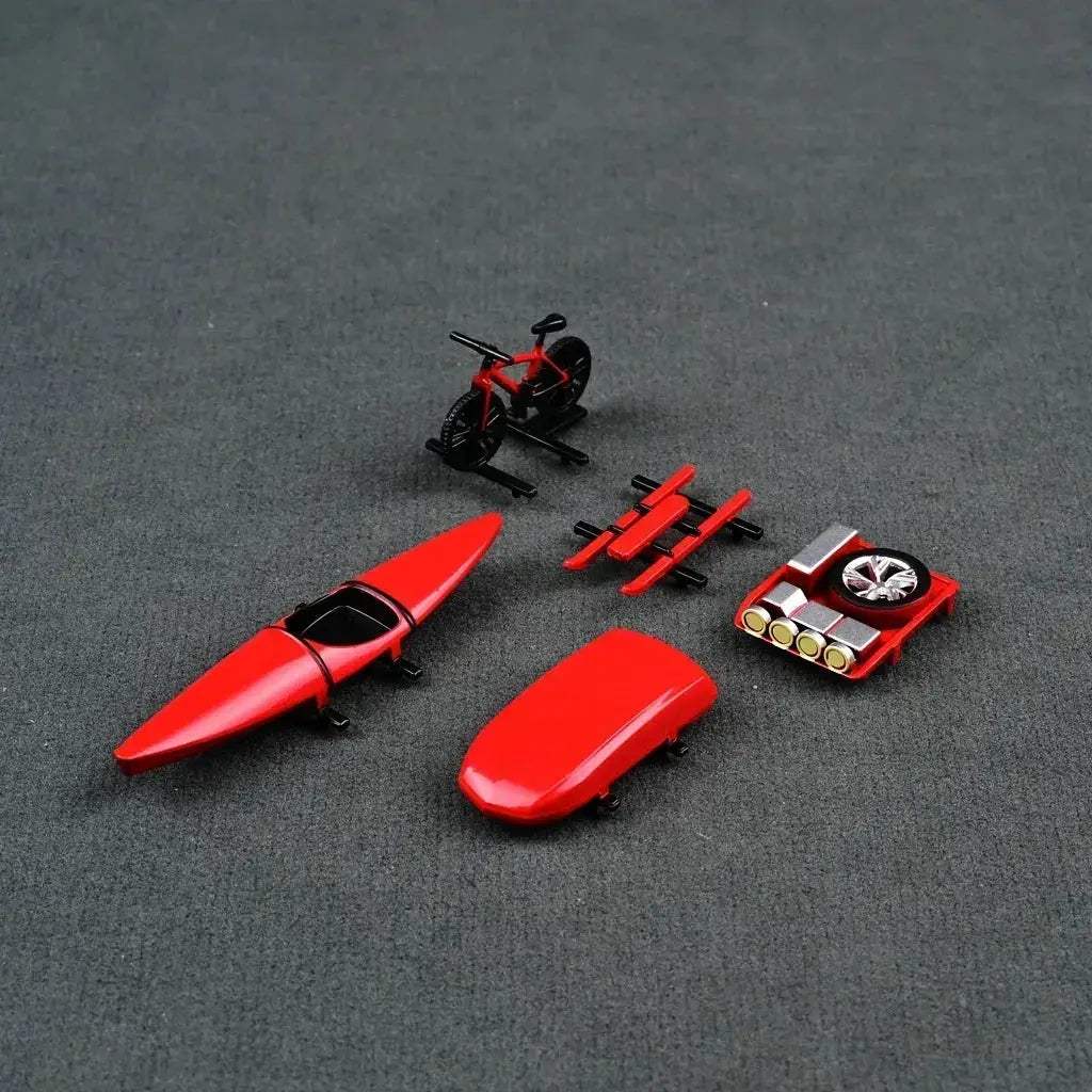 64 Scale Model Car Roof Accessories With Bicycle And Kayak - Image 4