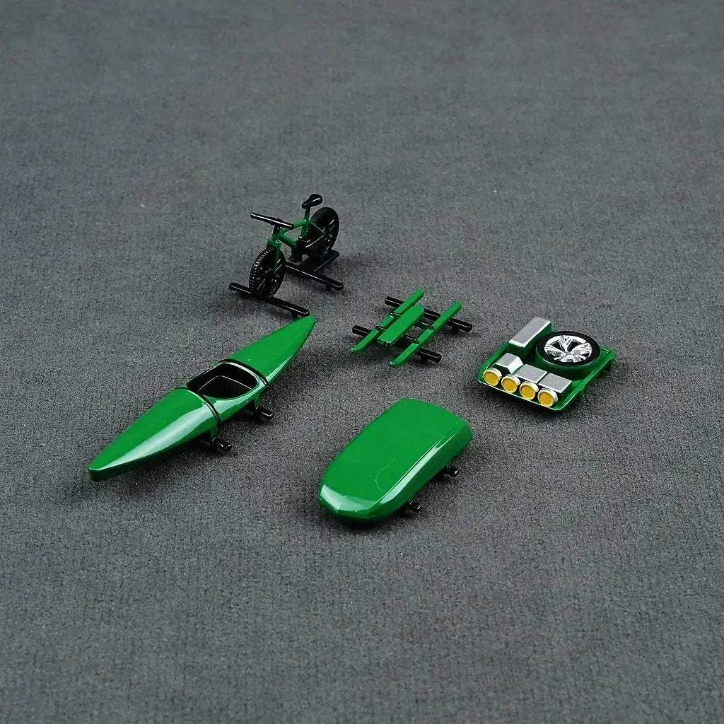 64 Scale Model Car Roof Accessories With Bicycle And Kayak - Image 5