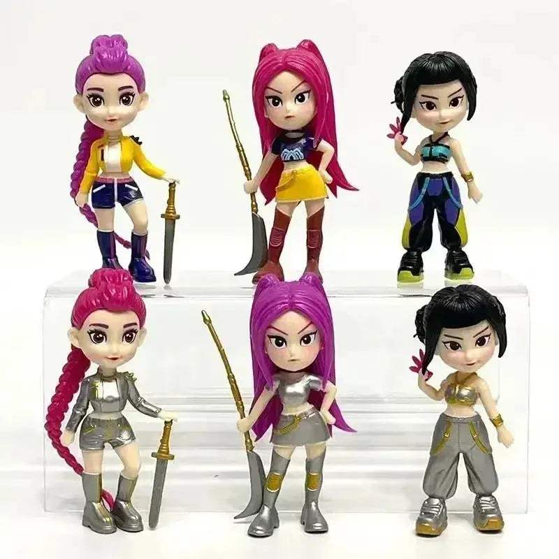Kpop Demon Hunters Figures Six Piece PVC Desk Decor - Image 2