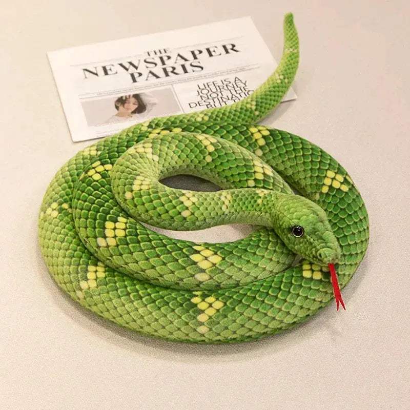 Lifelike Snake Plush Toy Realistic Python For Home Decor - Image 9