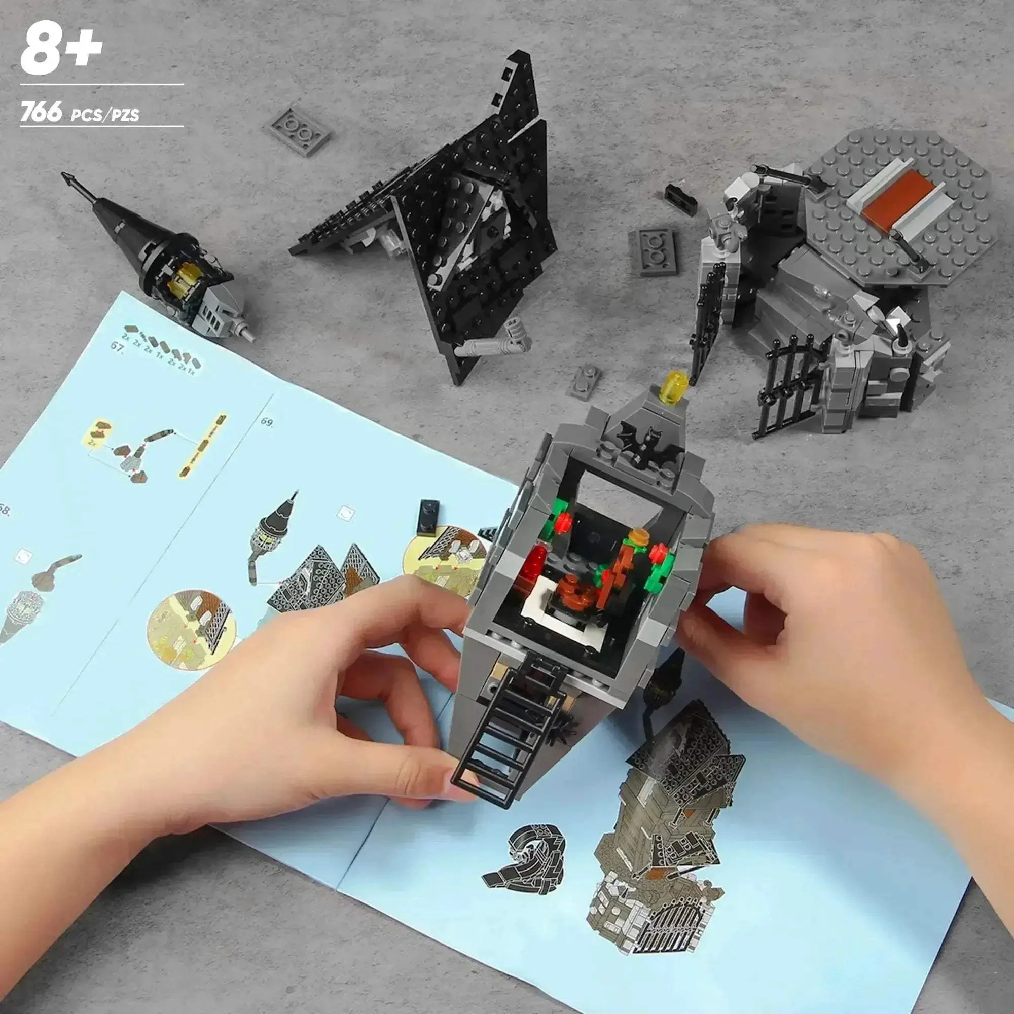 Haunted House Building Blocks Set With Lights For Desktop Decor - Image 6