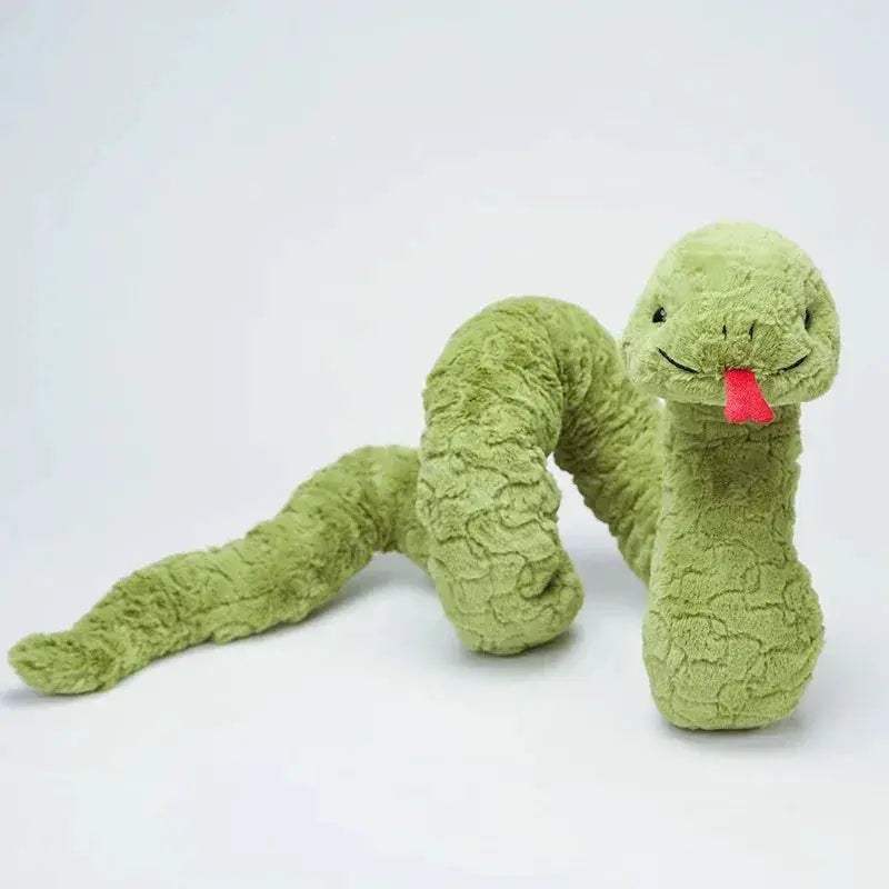 Giant Cartoon Snake Plush Toy For Kids With Tongue Out - Image 6