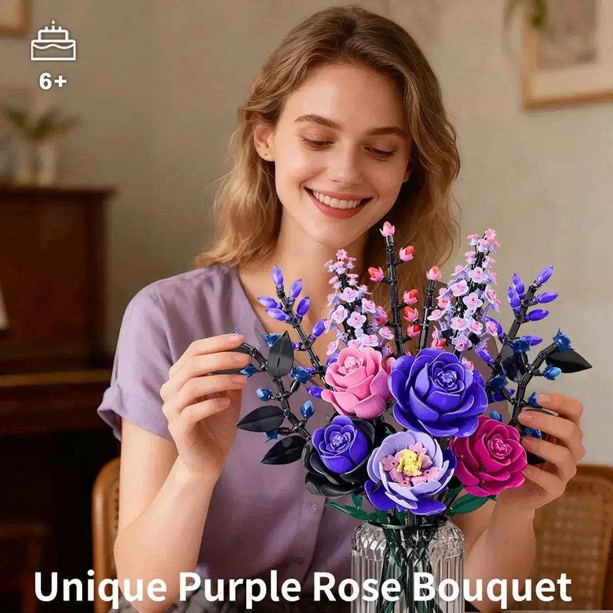 9-in-1 Bouquet Building Blocks Educational Toy Set - Image 2
