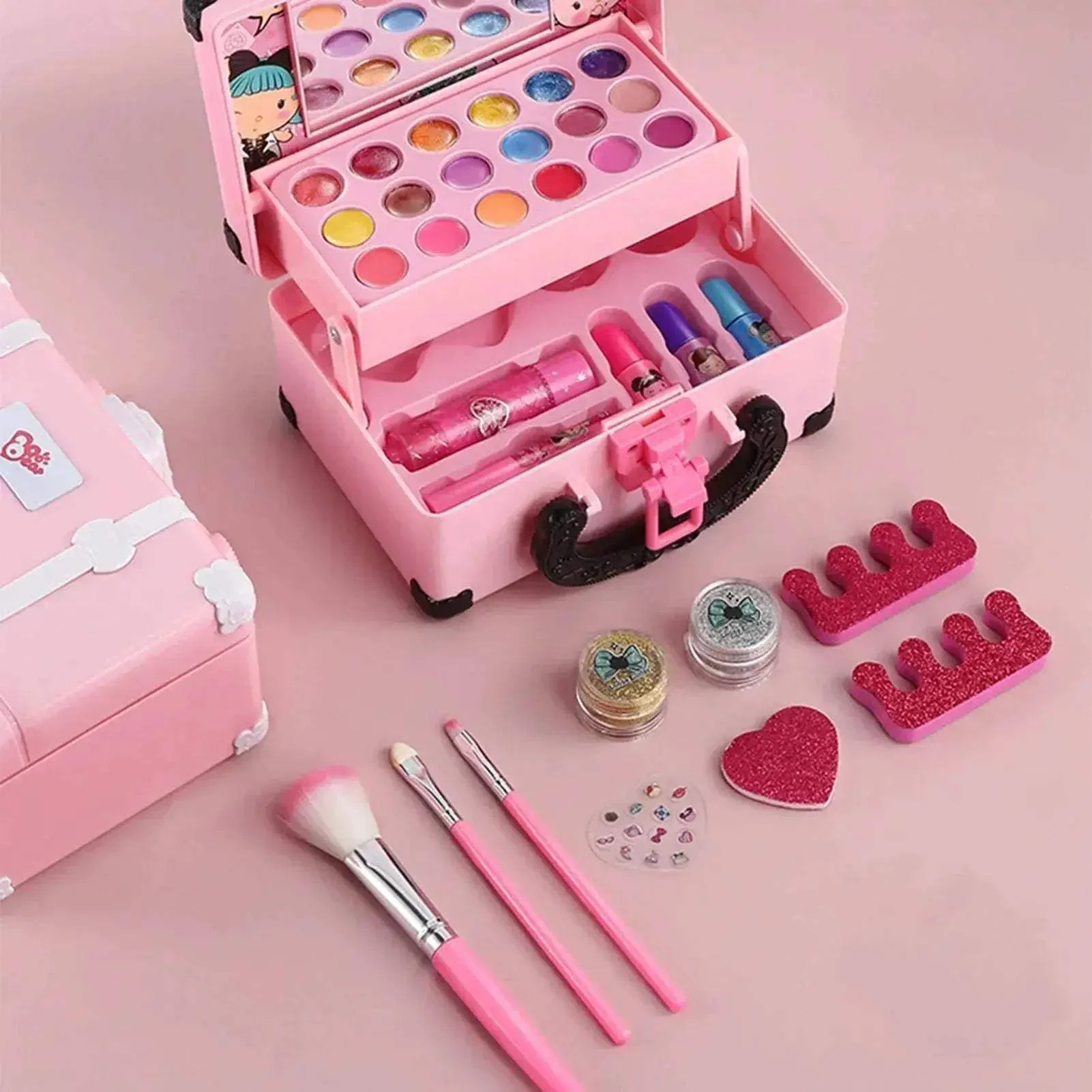 Princess Kids Makeup Kit Non Toxic Washable Play Set - Image 2