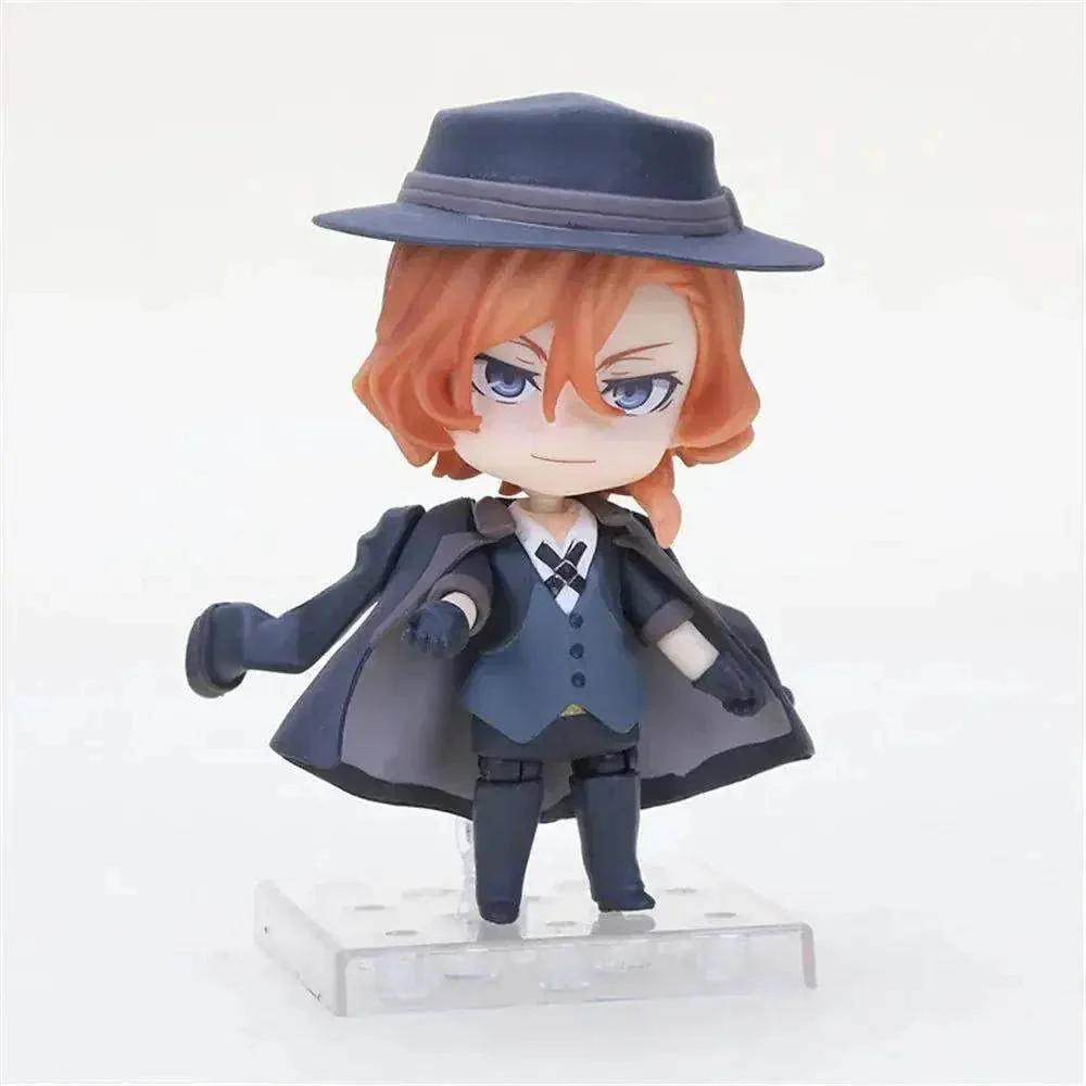 Action Figures Bungo Stray Dogs, Dazai Osamu, Nakahara Chuuya, Kawaii Chibi Cute Anime Figurines 10 cm - Image 3