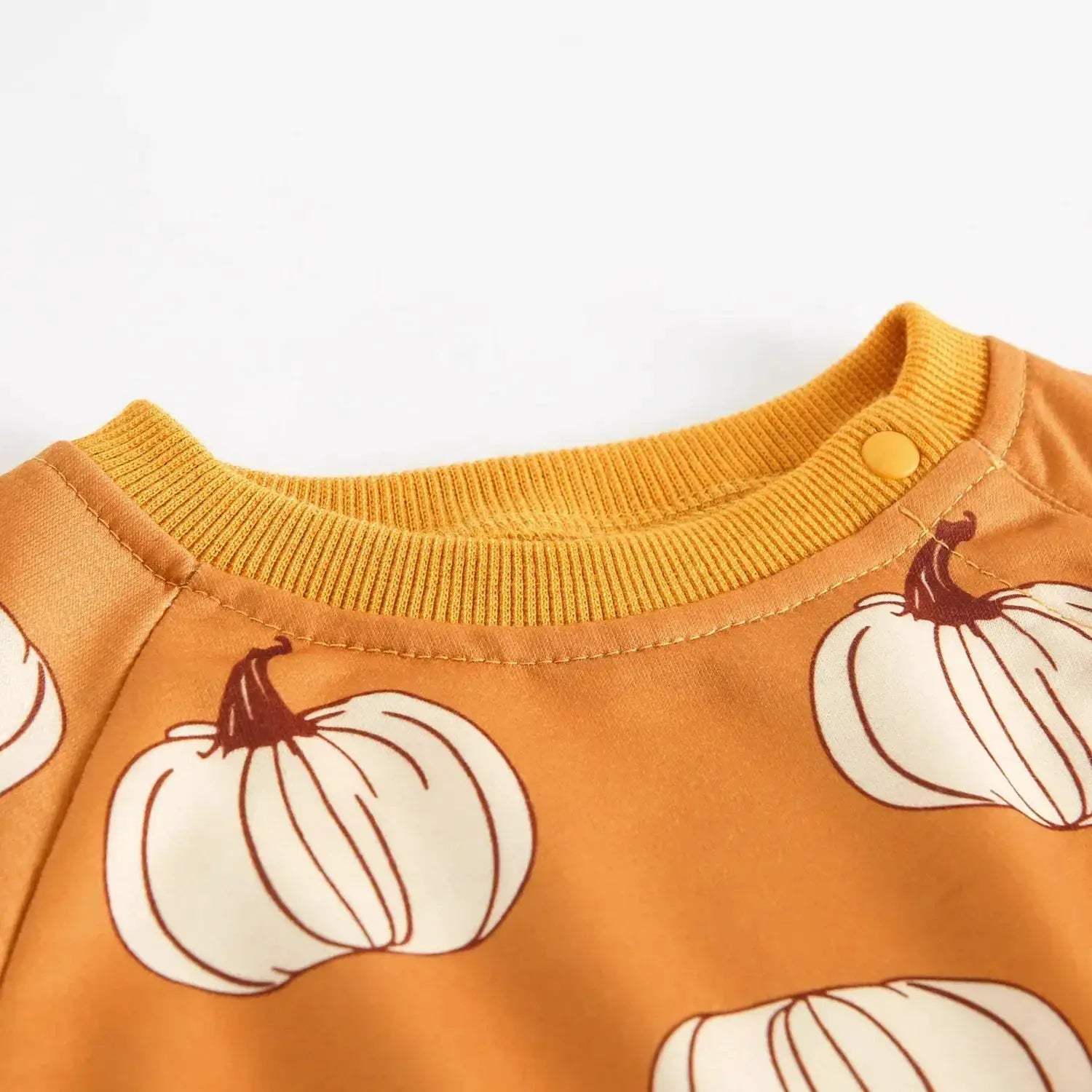 Adorable Baby Bodysuits Pumpkin Print With Headband Infants - Image 5