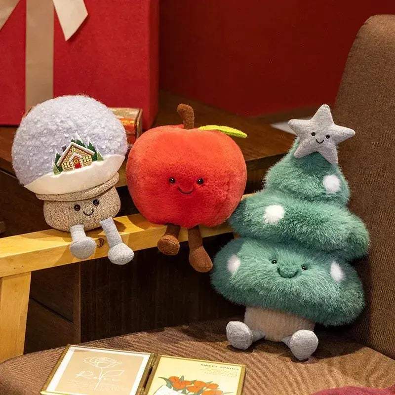 Adorable Christmas Plush Toy Set Soft Apple Doll For Kids - Image 2