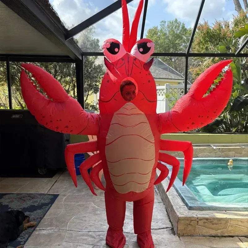 Unisex Inflatable Lobster Costume For Big Party Fun