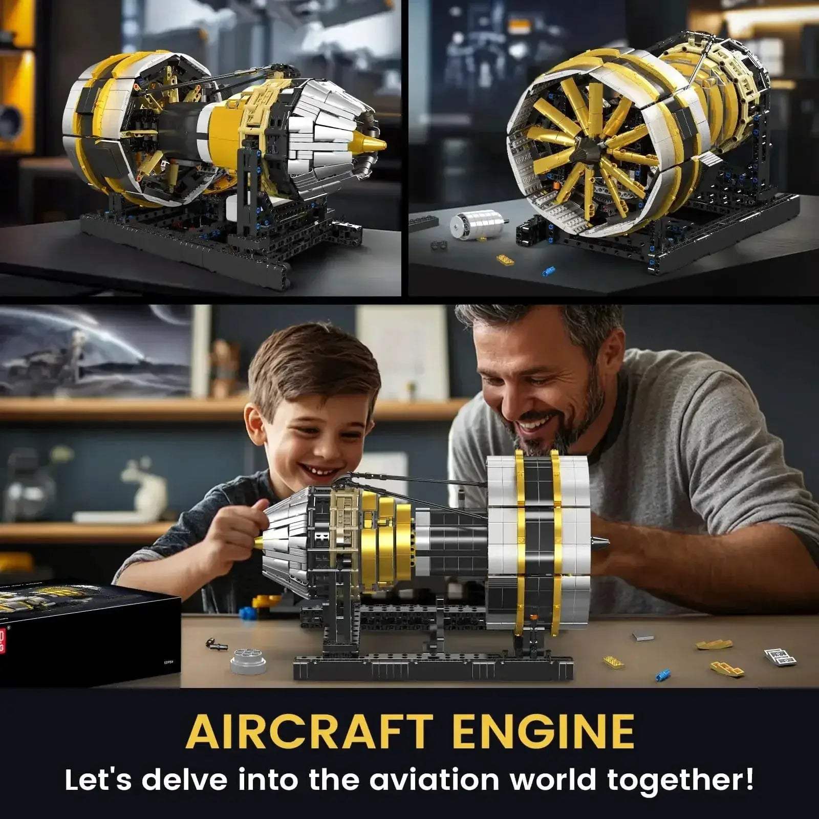 Aircraft Engine Model Building Kit With Power Functions - Image 3