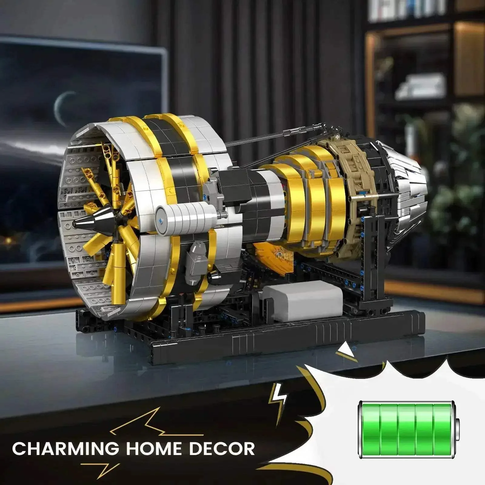 Aircraft Engine Model Building Kit With Power Functions - Image 4