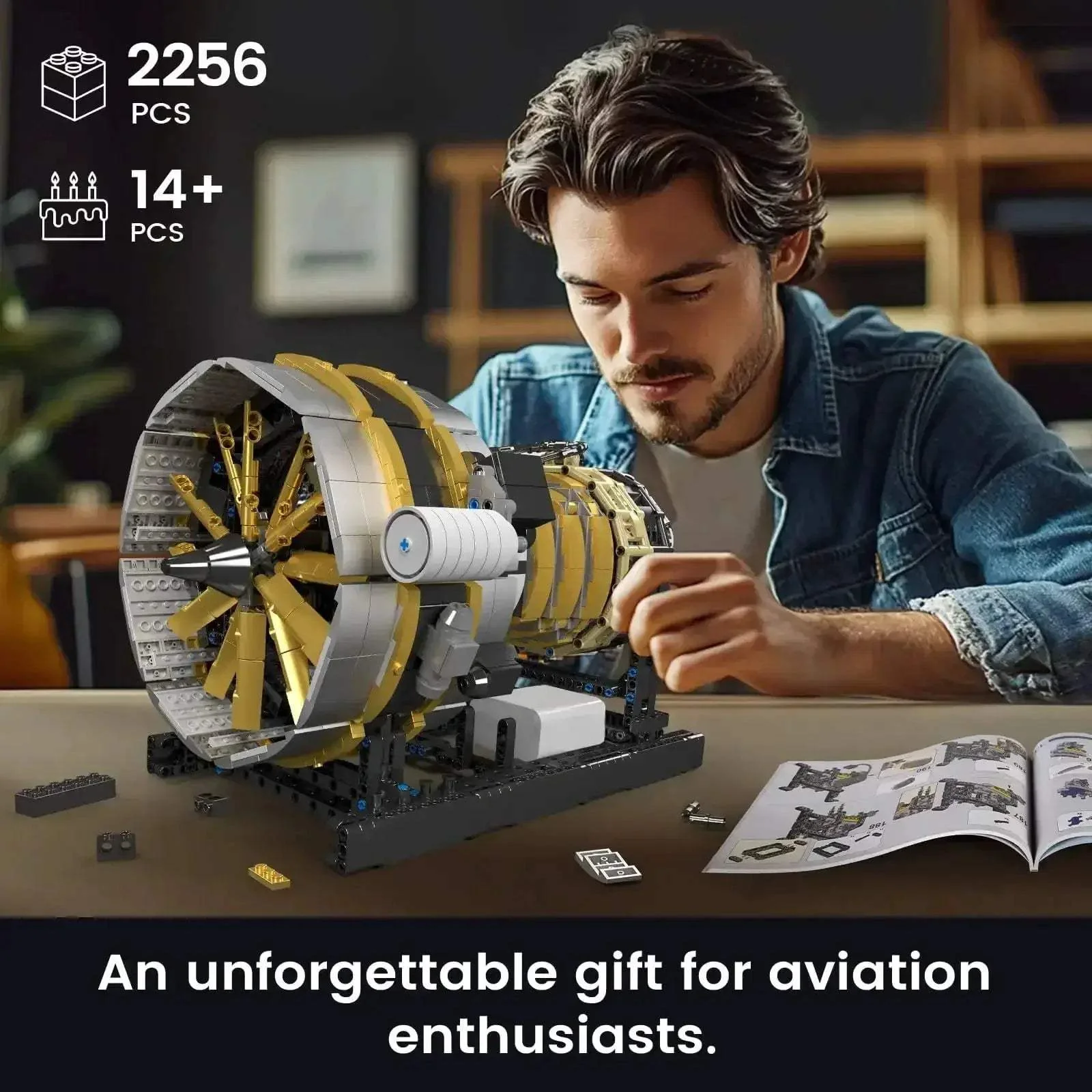 Aircraft Engine Model Building Kit With Power Functions - Image 6