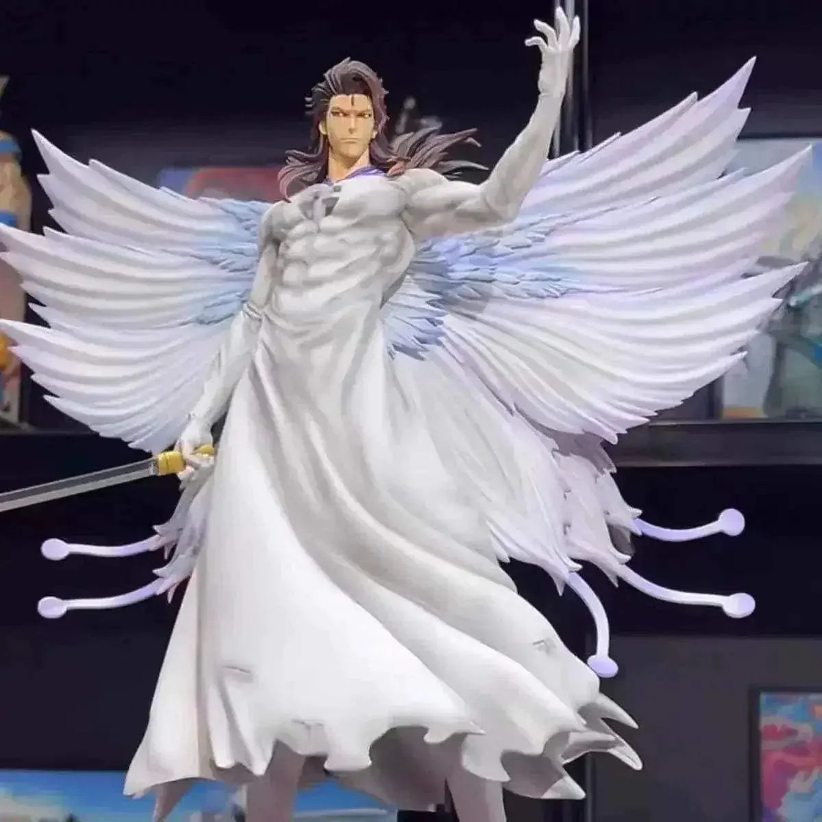 Aizen Sousuke Butterfly Hollowfication Anime Figure Bleach Anime Figurines Statue Collection 31 cm - Image 2