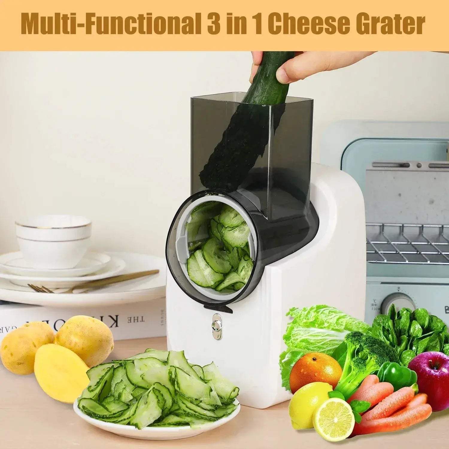 All In One Electric Cheese Grater Slicer Shredder For Vegetables - Image 5