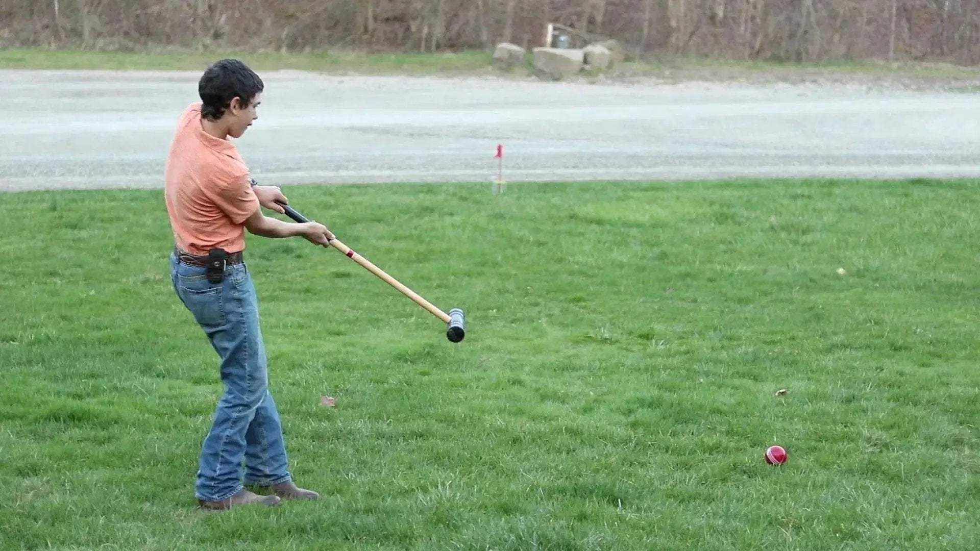 Amish-Made Deluxe Flag Croquet Golf Game Set, With Duffel Carry Bag - Image 11