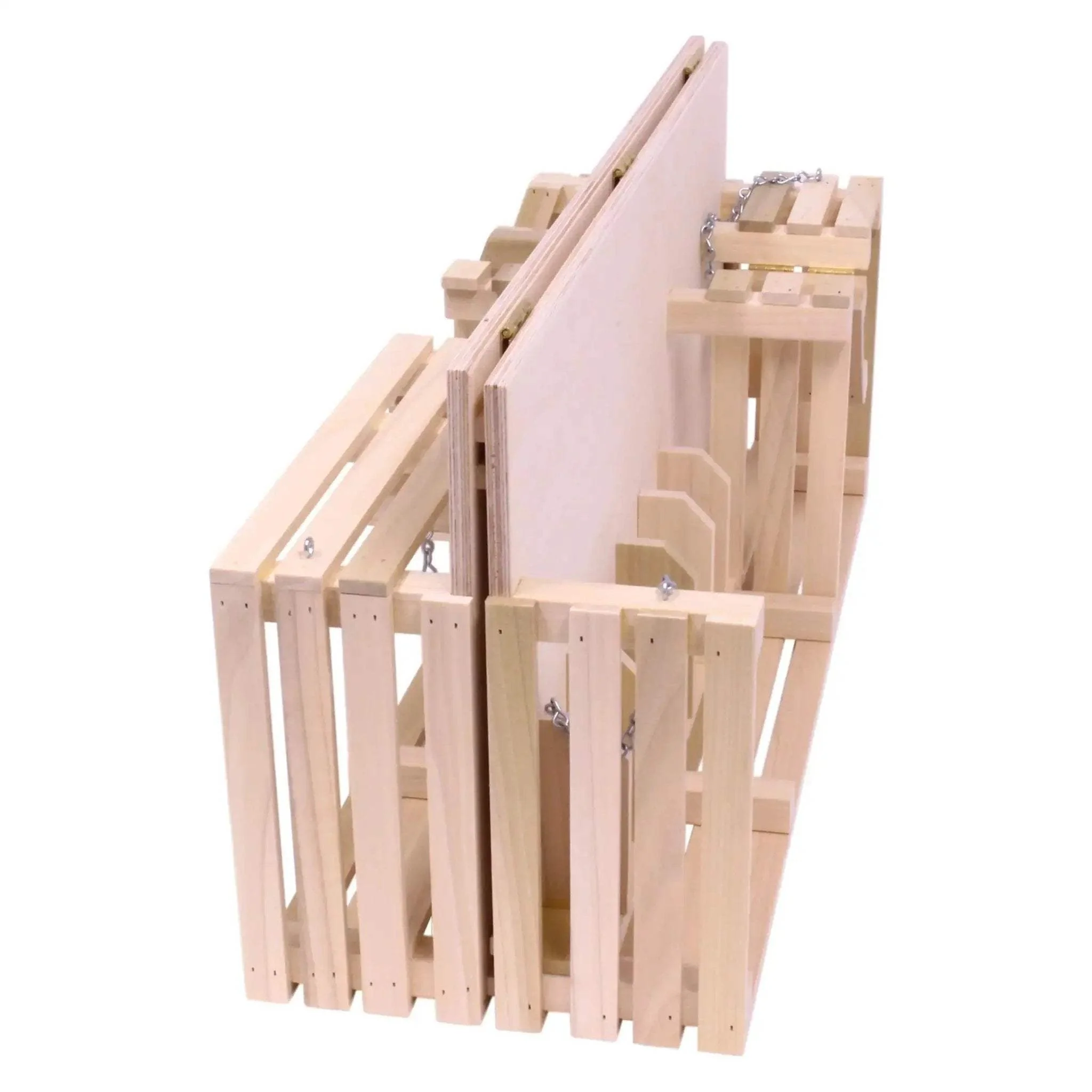 Amish-Made Wooden Folding Stock Yard Farm Toy, Unfinished - Image 7
