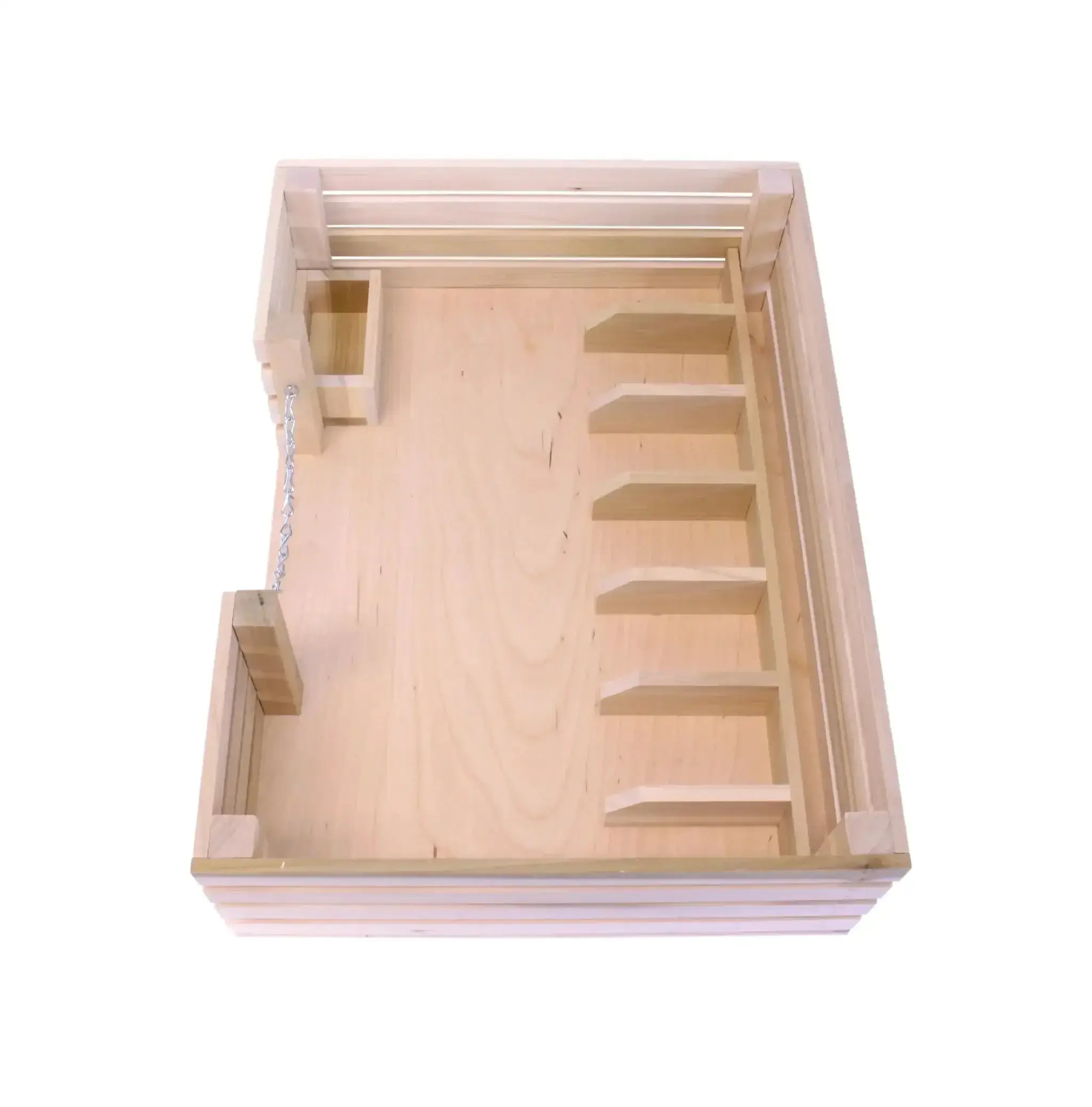 Amish-Made Wooden Mini Stockyard Toy, with 7 Stalls - Image 9
