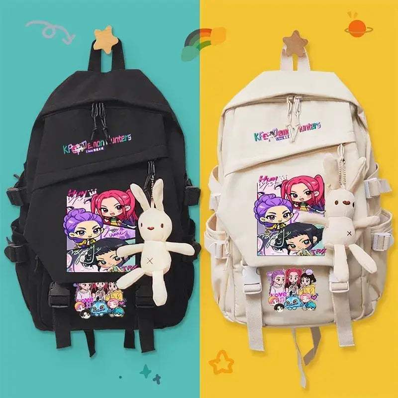 Anime Demon Hunters Backpack Large Capacity Water Repellent