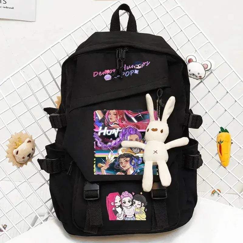 Anime Demon Hunters Backpack Large Capacity Water Repellent - Image 13