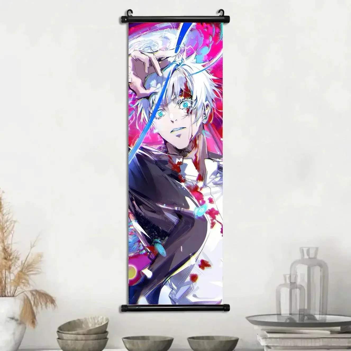 Anime Jujutsu Kaisen, Room Home Decoration Mural Hanging Scroll Print Canvas Poster Decor - Image 7