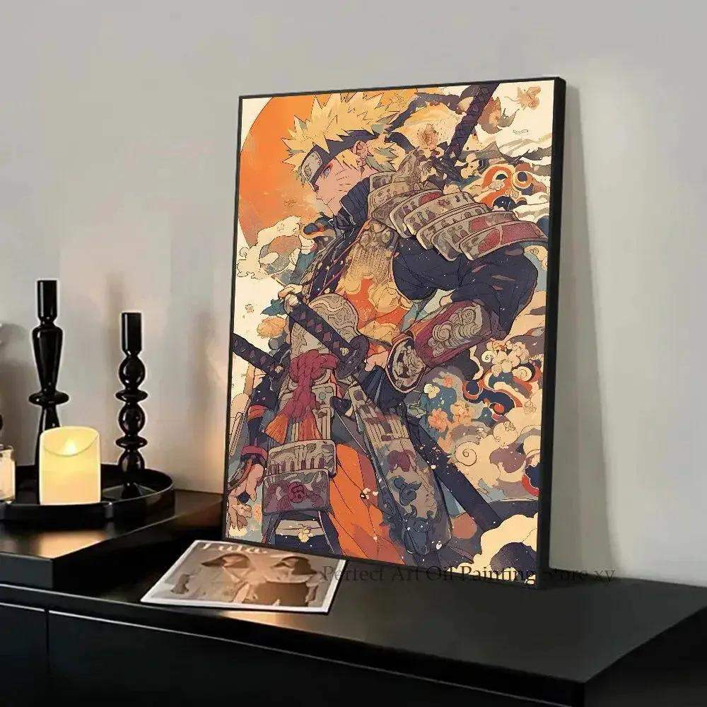 Anime Naruto Shippuden Posters, Naruto Sasuke Sakura Kakashi Pain Paper Print Home Living Room Bedroom Entrance Bar Cafe Art Painting Decoration Wall Art - Image 12
