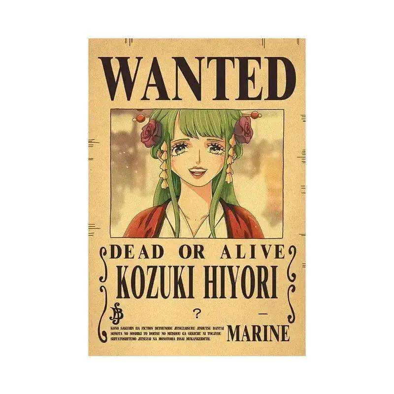Anime One Piece Gear 5 Luffy Wanted Posters, Kids Bedroom Retro Poster Zoro Living Home Decoration Wall Art Paper Stickers - Image 21