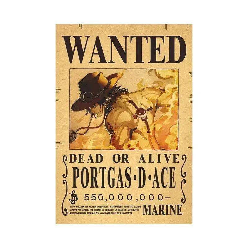 Anime One Piece Gear 5 Luffy Wanted Posters, Kids Bedroom Retro Poster Zoro Living Home Decoration Wall Art Paper Stickers - Image 29