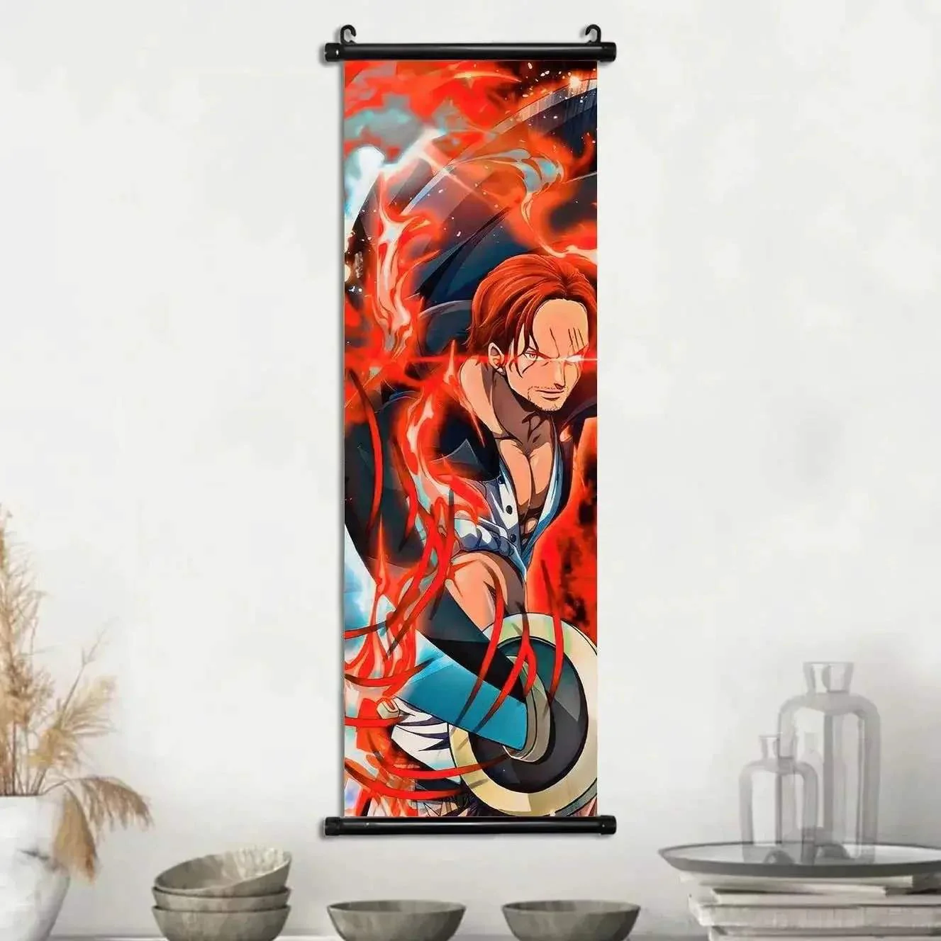 Anime ONE PIECE Poster Scrolls Wall Art, Sanji Roronoa Zoro Luffy Nami Canvas Prints Kids Room Decoration Hanging Scrolls - Image 11