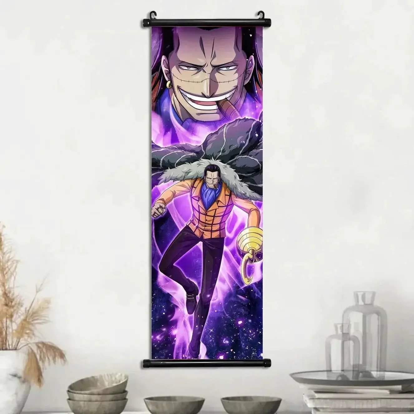 Anime ONE PIECE Poster Scrolls Wall Art, Sanji Roronoa Zoro Luffy Nami Canvas Prints Kids Room Decoration Hanging Scrolls - Image 30