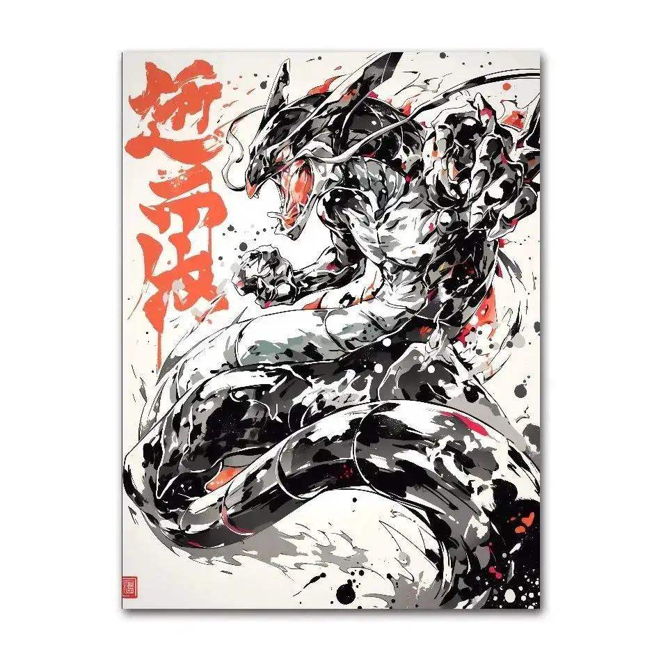 Anime Pokemon Ink Painting Canvas Posters, Painting Prints Posters and Prints Wall Art Picture for Living Room Children Gift - Image 14