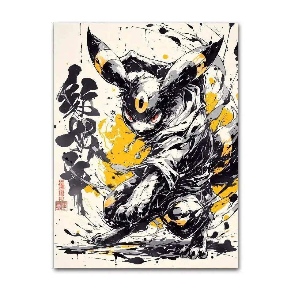 Anime Pokemon Ink Painting Canvas Posters, Painting Prints Posters and Prints Wall Art Picture for Living Room Children Gift - Image 16