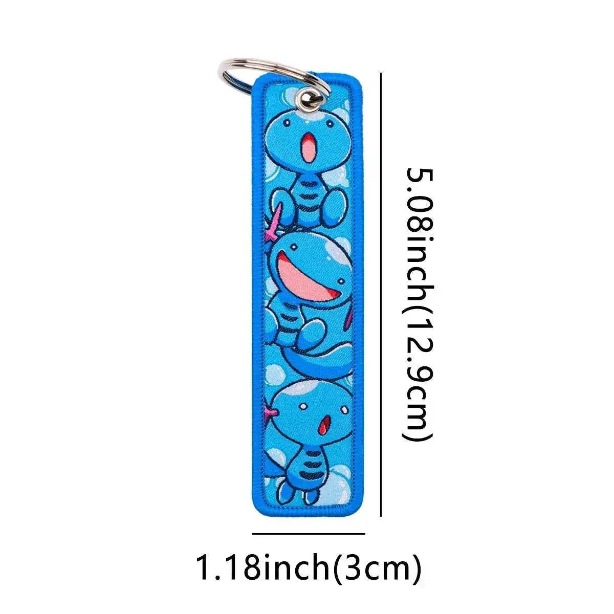 Anime Pokemon Key Chain Embroidery Key Fobs Cartoon Keychains for Car Key Ring Accessories - Image 7
