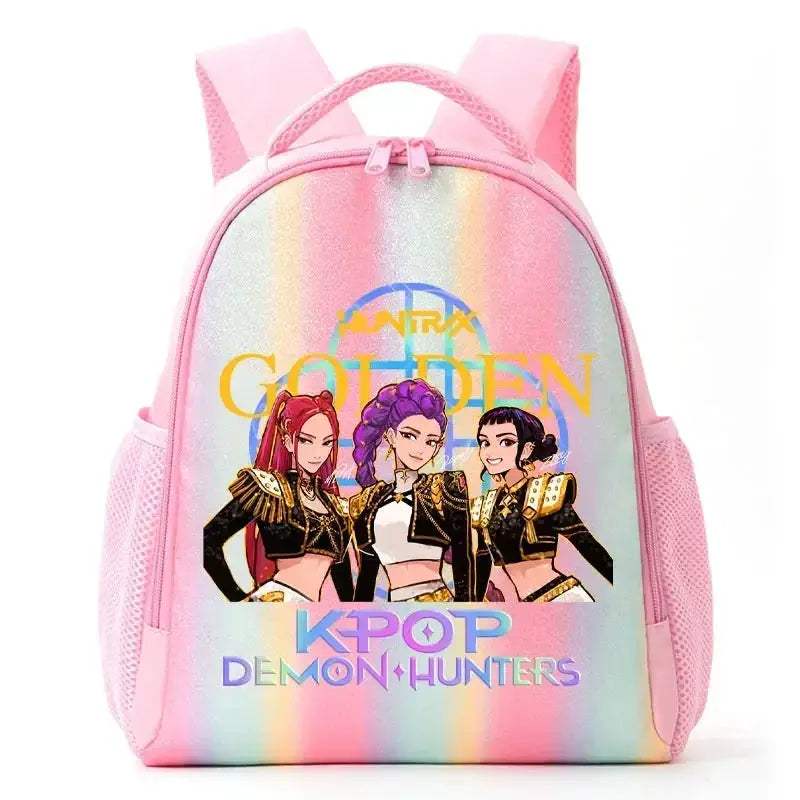 Anime Rainbow Backpack With Demon Hunters Design For Students - Image 36