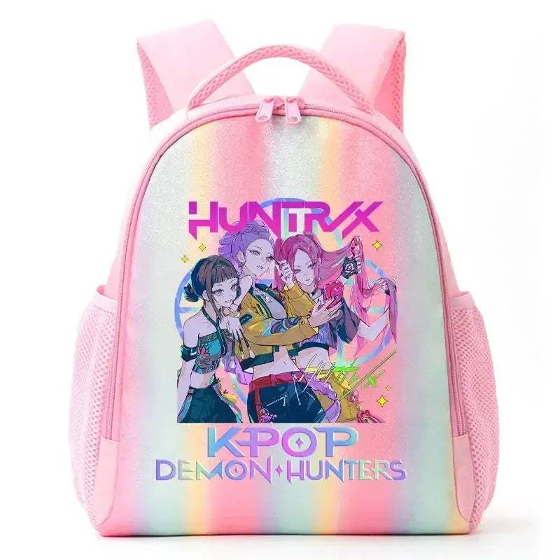 Anime Rainbow Backpack With Demon Hunters Design For Students - Image 37