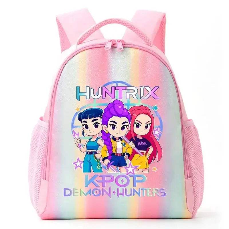 Anime Rainbow Backpack With Demon Hunters Design For Students - Image 38