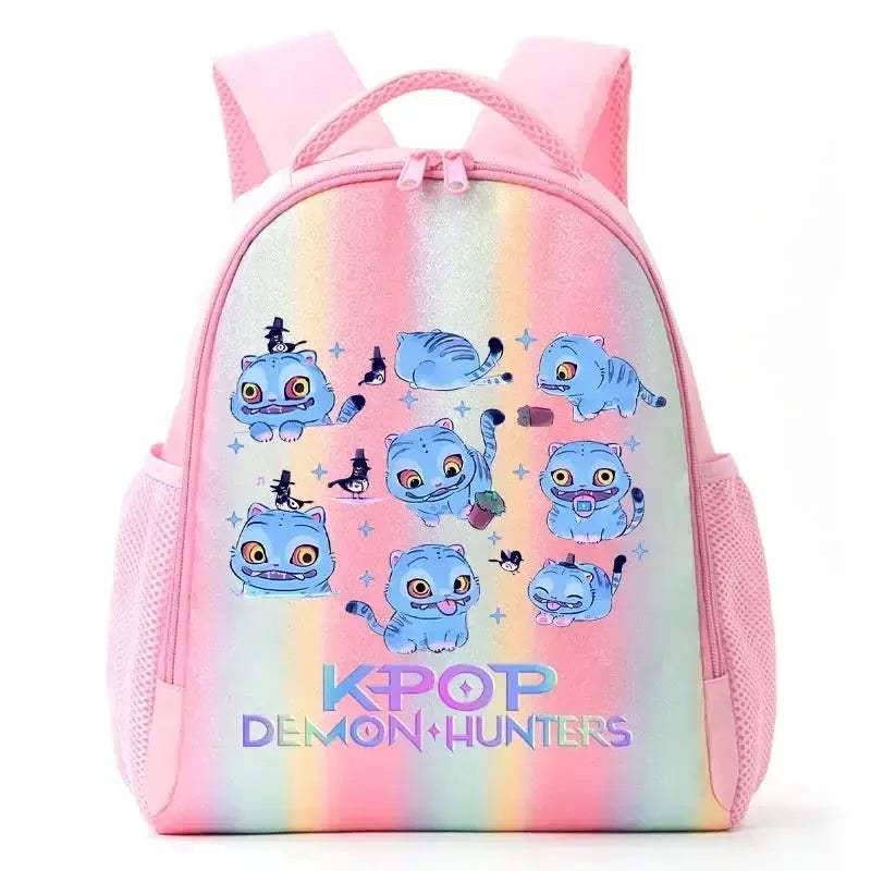 Anime Rainbow Backpack With Demon Hunters Design For Students - Image 46