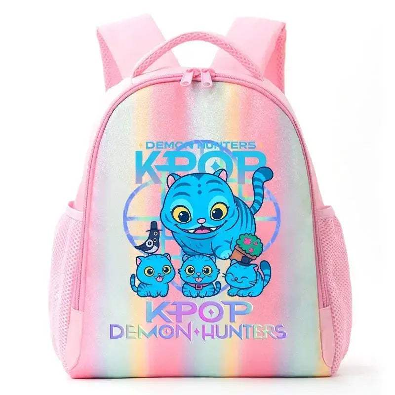 Anime Rainbow Backpack With Demon Hunters Design For Students - Image 9