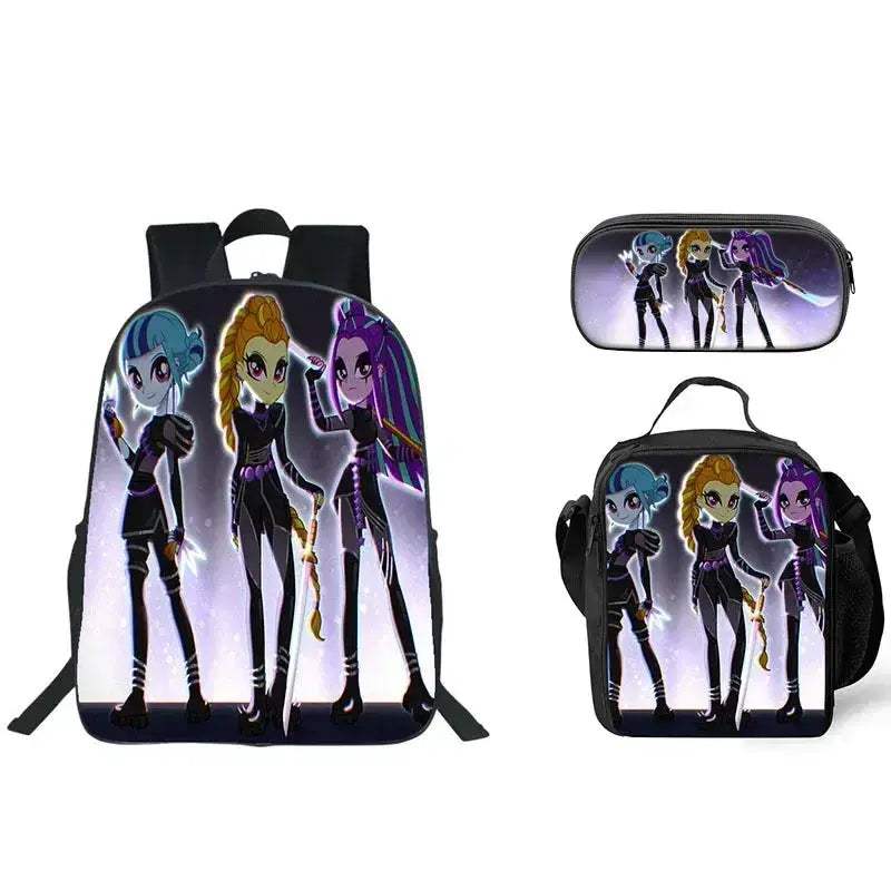 Anime School Backpack Three Piece Set With Lunch Bag - Image 14