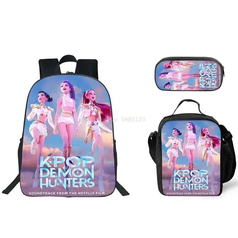 Anime School Backpack Three Piece Set With Lunch Bag - Image 3