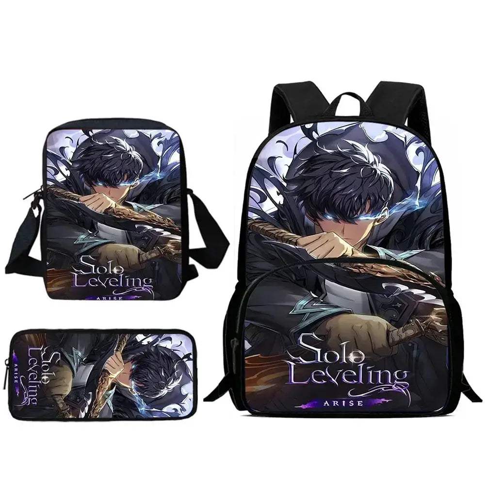 Anime Solo Leveling Kids Backpack With Large Capacity - Image 12