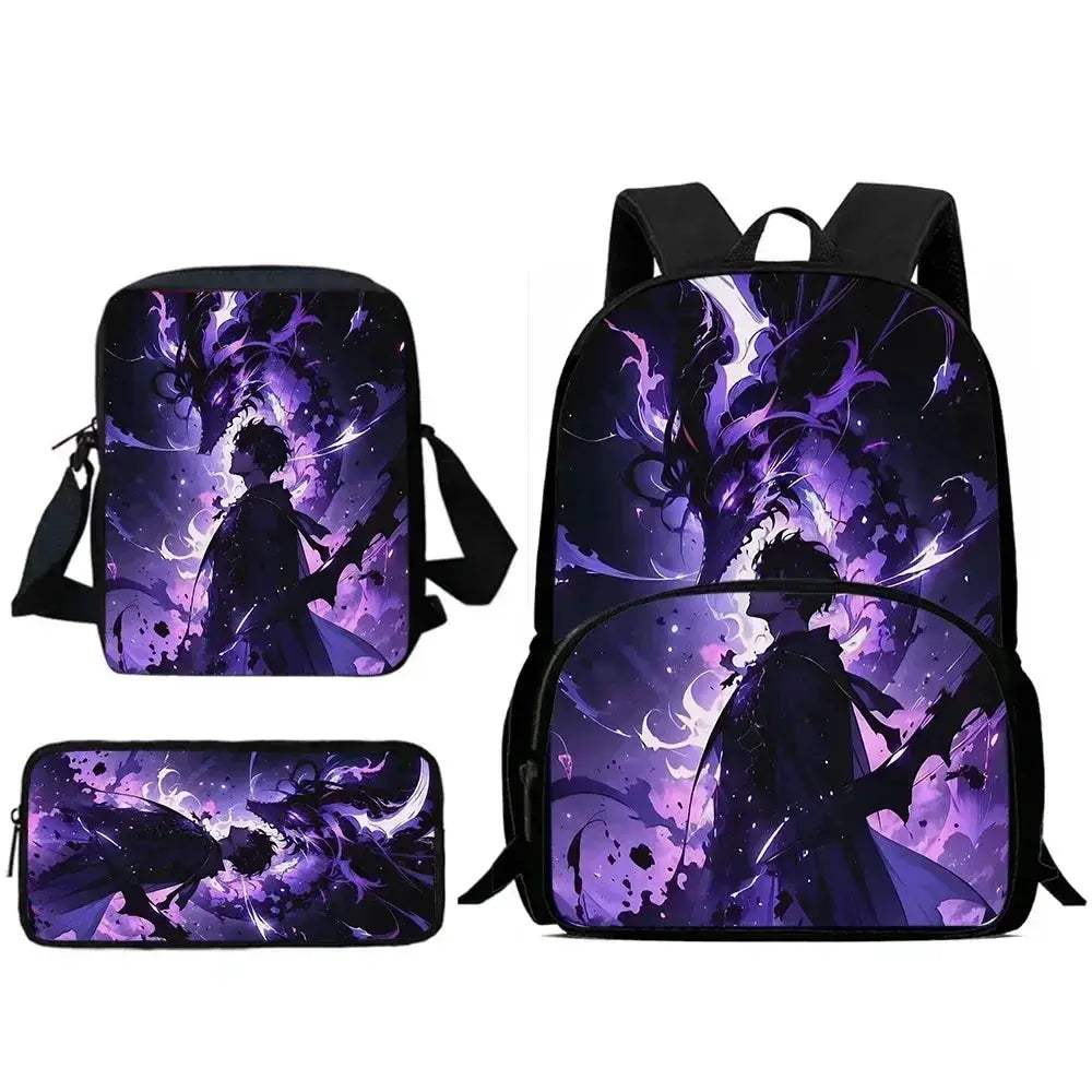 Anime Solo Leveling Kids Backpack With Large Capacity - Image 15
