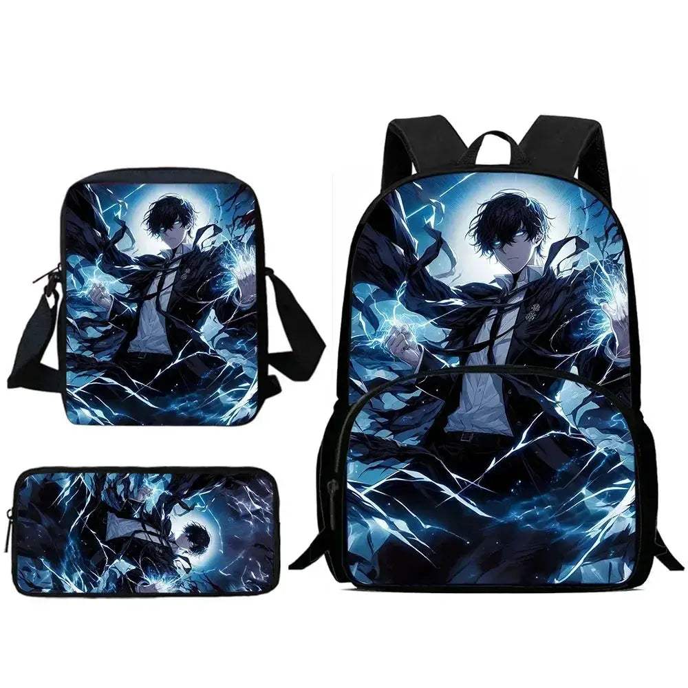 Anime Solo Leveling Kids Backpack With Large Capacity - Image 31