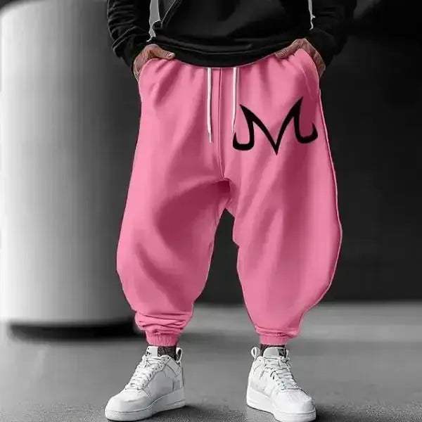 Anime Sweatpants Majin Buu Unisex Cotton Loose Fit Plus Size - Image 6