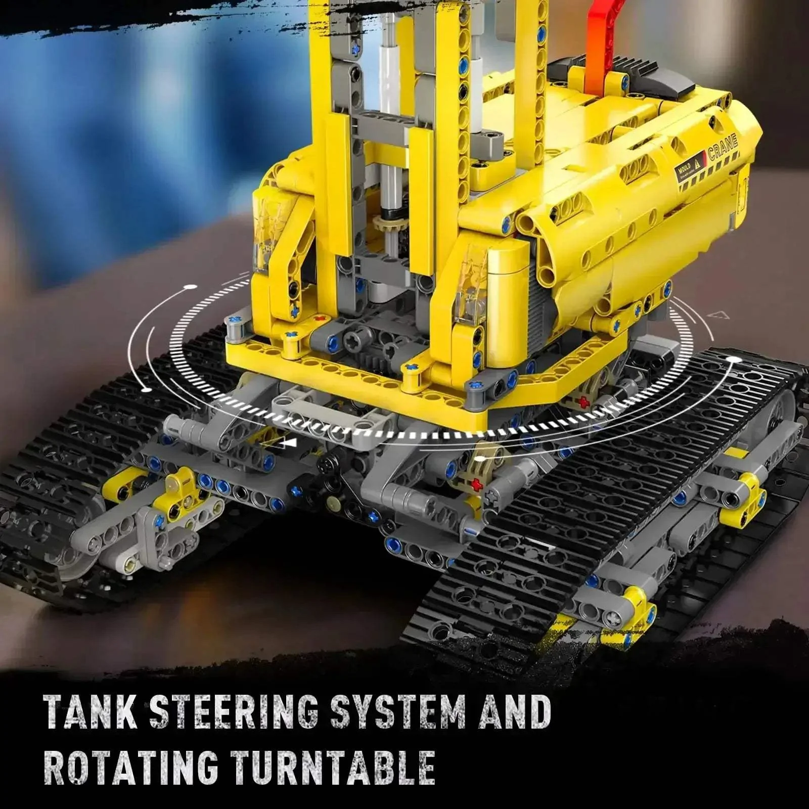 App Controlled Crawler Crane Building Kit For Adults - Image 3