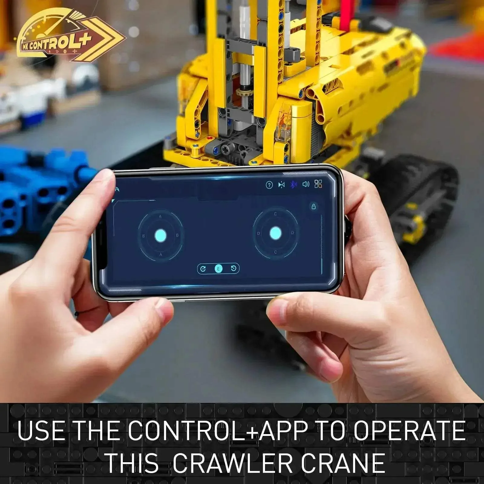 App Controlled Crawler Crane Building Kit For Adults - Image 4