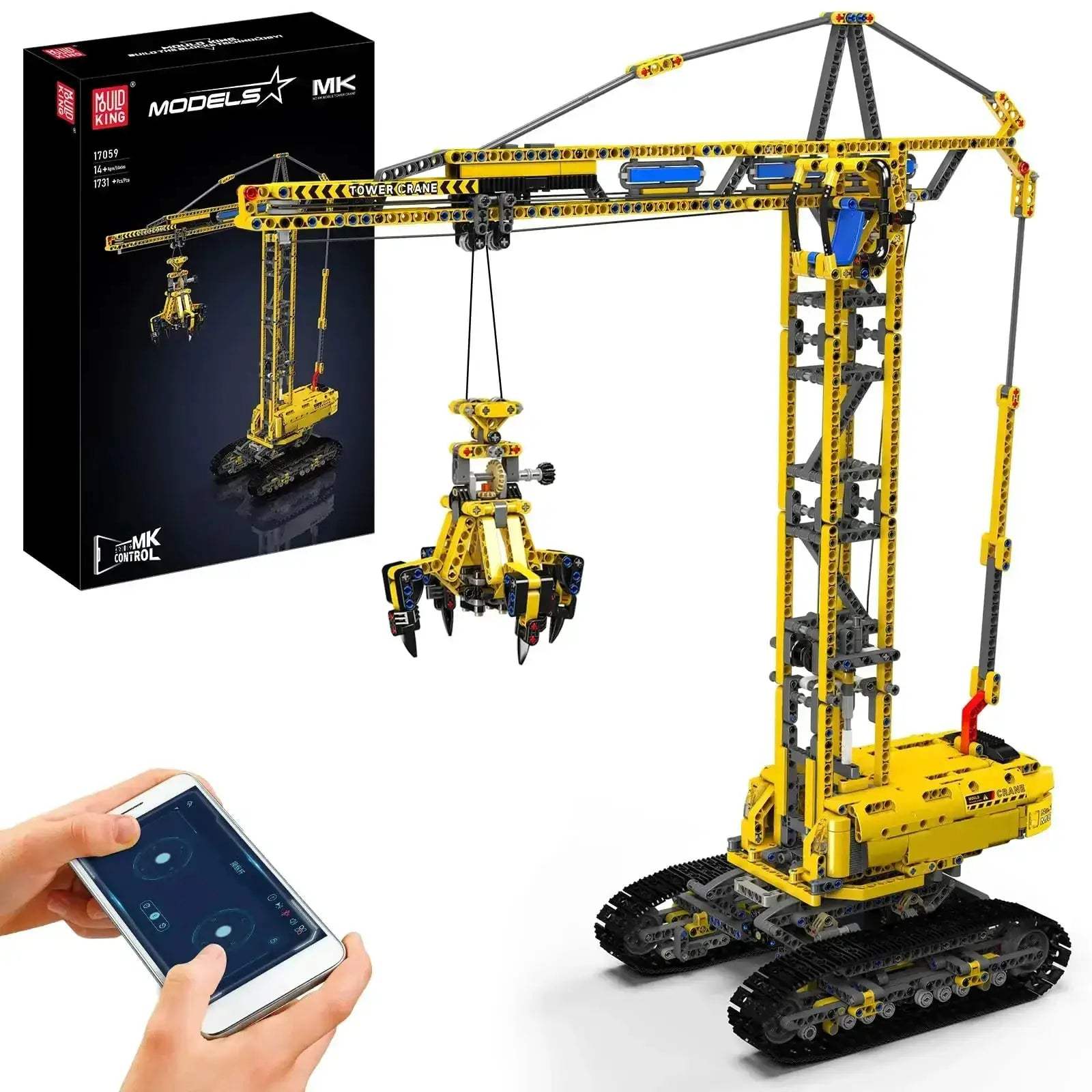 App Controlled Crawler Crane Building Kit For Adults - Image 7