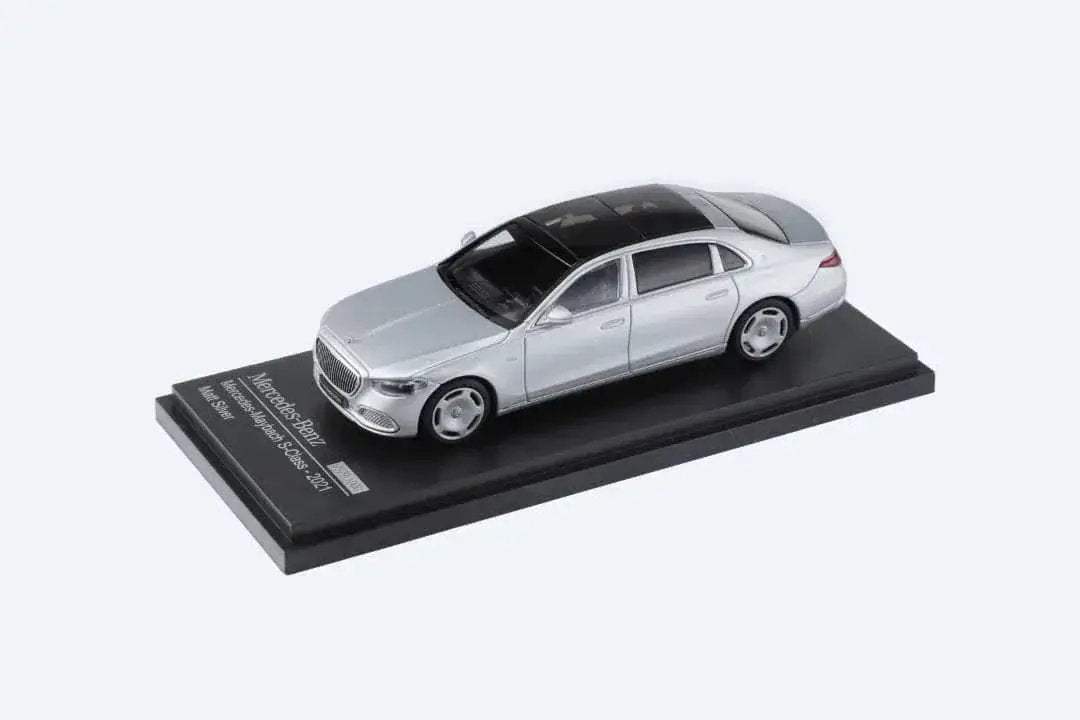 AR BOX 2021 Mercedes-Benz Maybach W223 Matte Silver 1:64 - Image 4