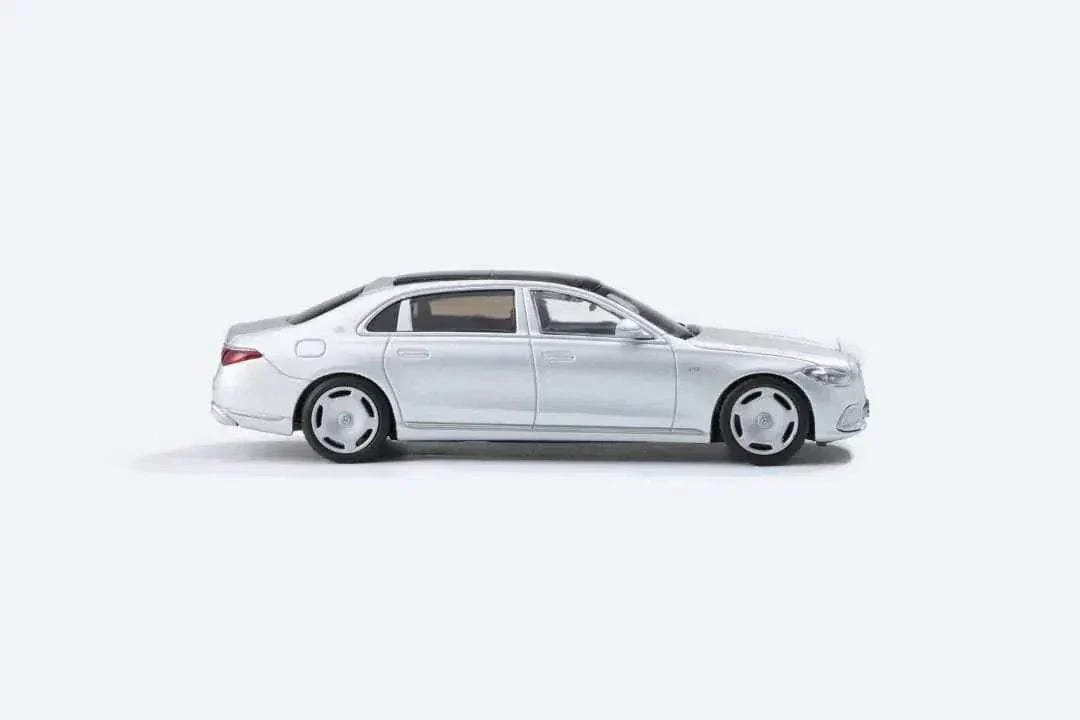 AR BOX 2021 Mercedes-Benz Maybach W223 Matte Silver 1:64 - Image 7